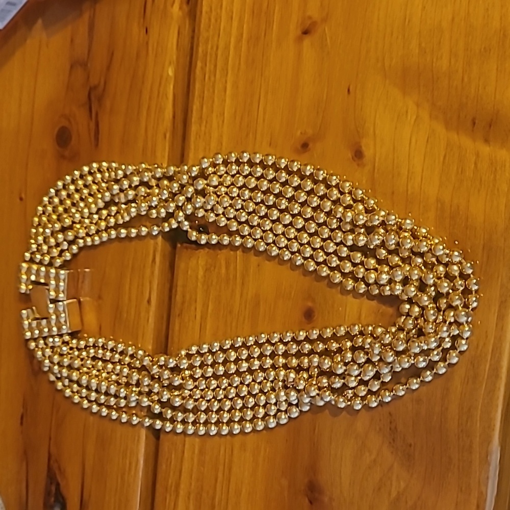Joan Rivers Goldtone Multi Strand Beaded Necklace